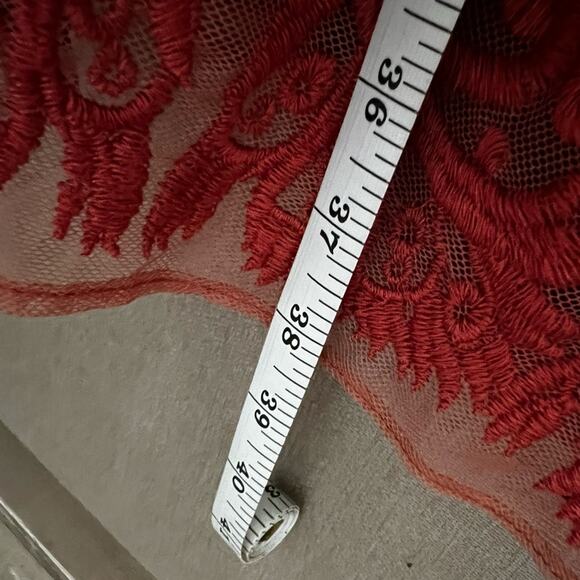 Sundance Love at First Sight Lace embroidered dress in Rust size 12 - Picture 6 of 6